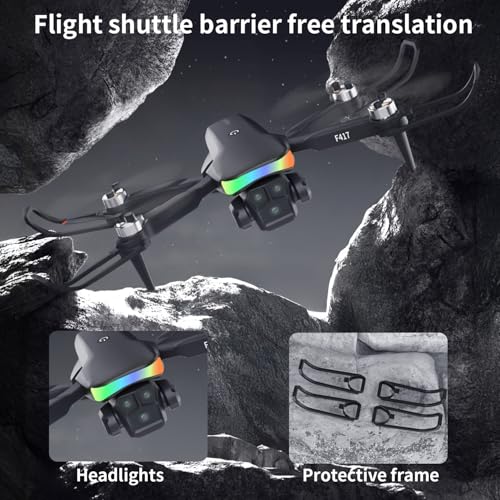 Black 1080P Camera Mini RC Quadcopter Drone with Carry Case K16296