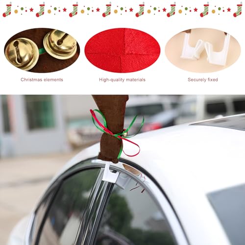 Reindeer Car Decoration Kit with Nose & Antlers N7549