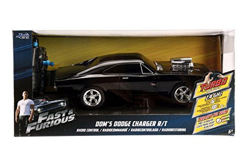 1:16 1970 Dodge Charger RT Remote Control Car 2.4 GHz Black A2942