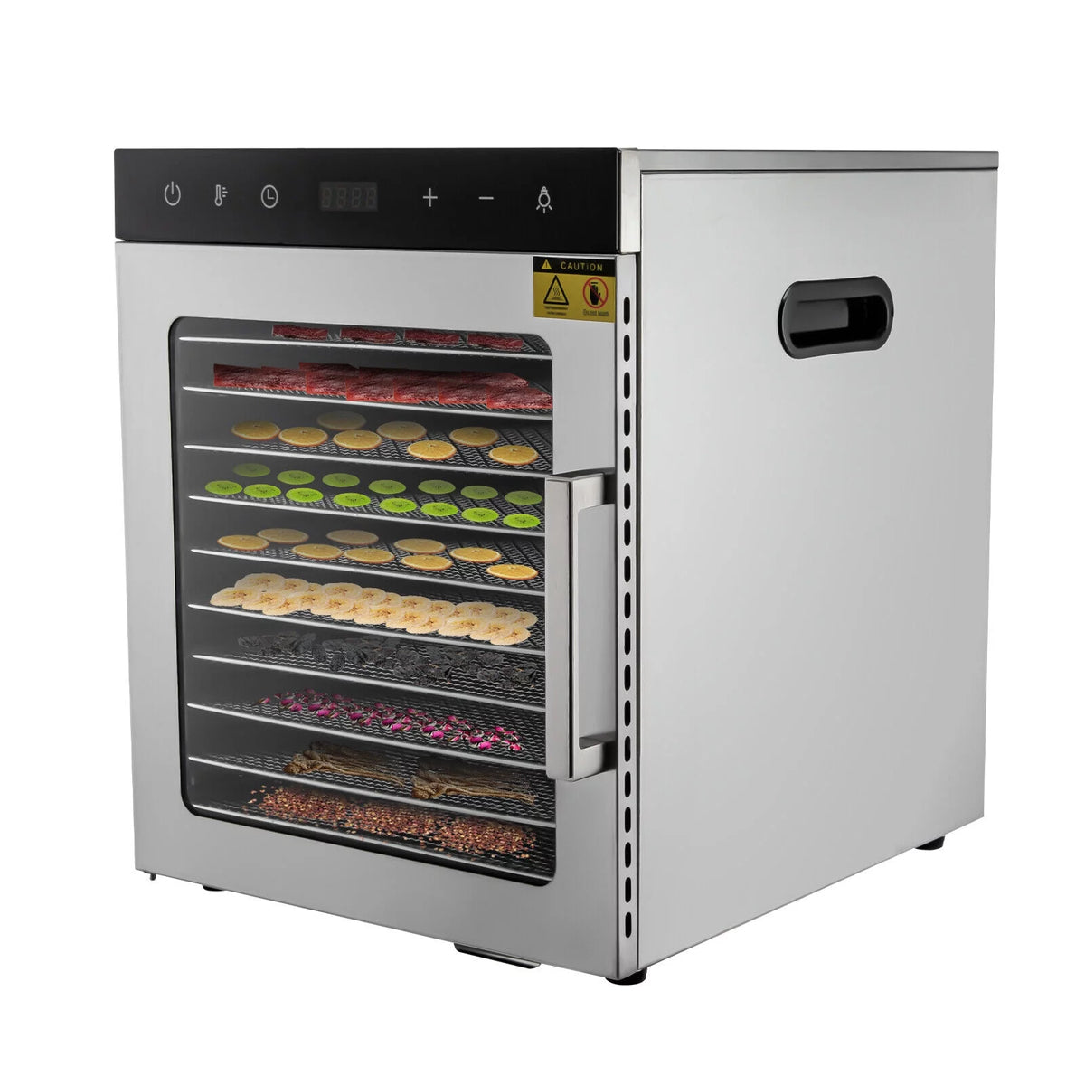 800W 10-Tray Stainless Steel Food Dehydrator P880