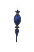 Royal Blue Glass Hanging Finial Ornament Pack of 2 Y222500
