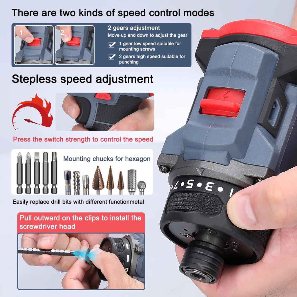 Electric Screwdriver 16.8V Brushless Motor S13110