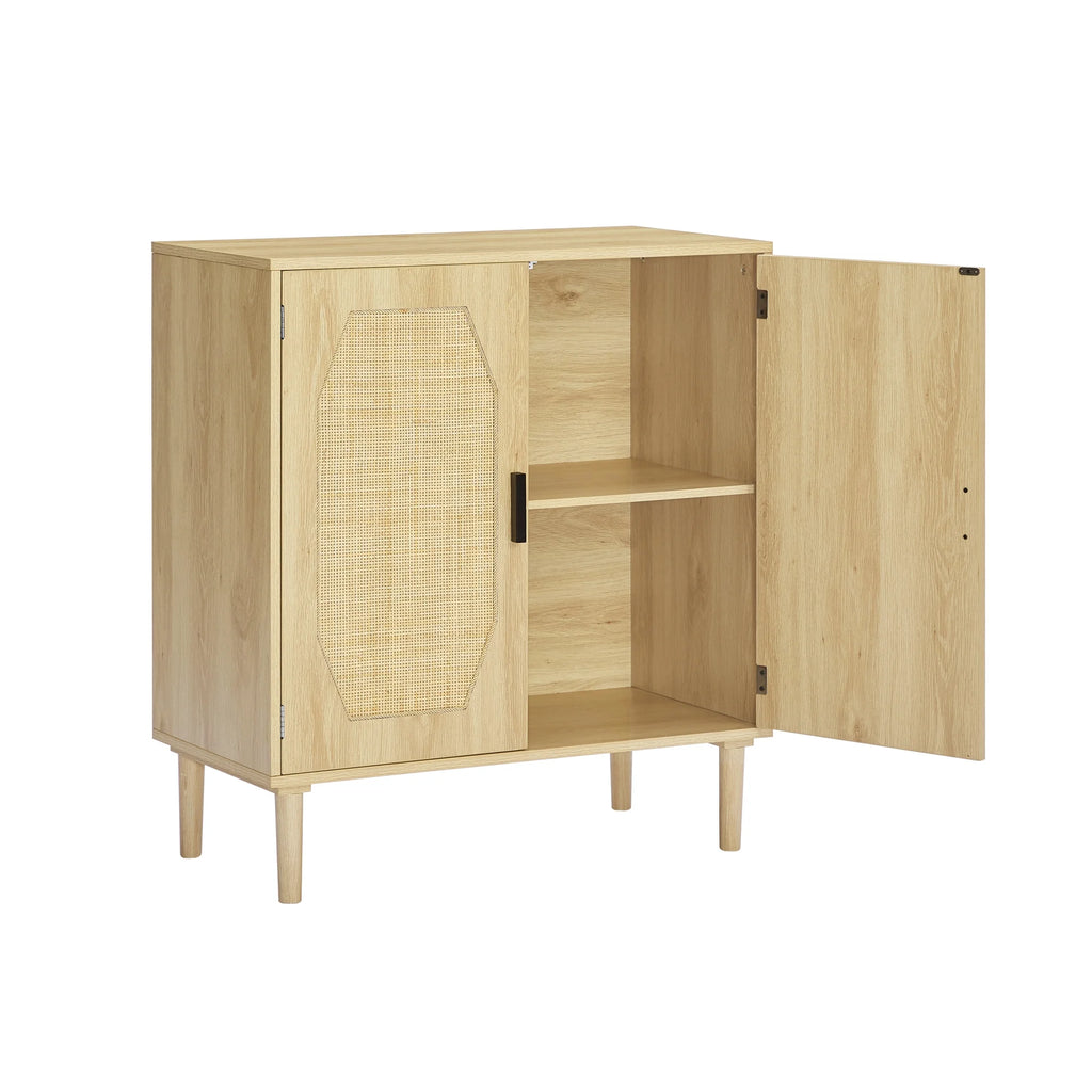 Rattan Kitchen Storage Cabinet Buffet S845