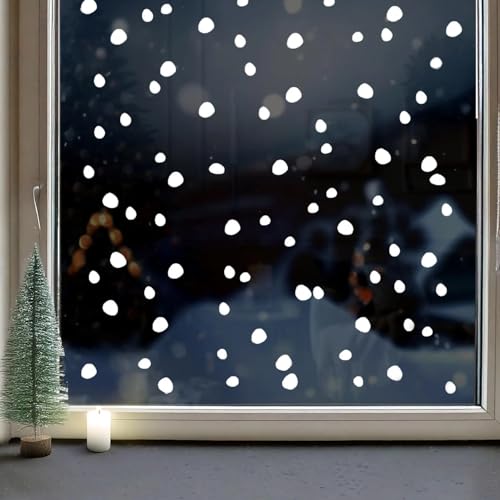 120pcs Snowflake Window Film Sticker No Glue Reusable Static Cling K8974