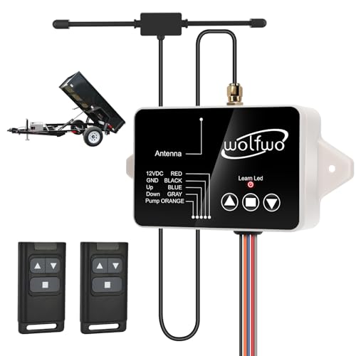 Wireless Remote Controller for 12V Hydraulic Dump Trailer with 2 Remotes U795380