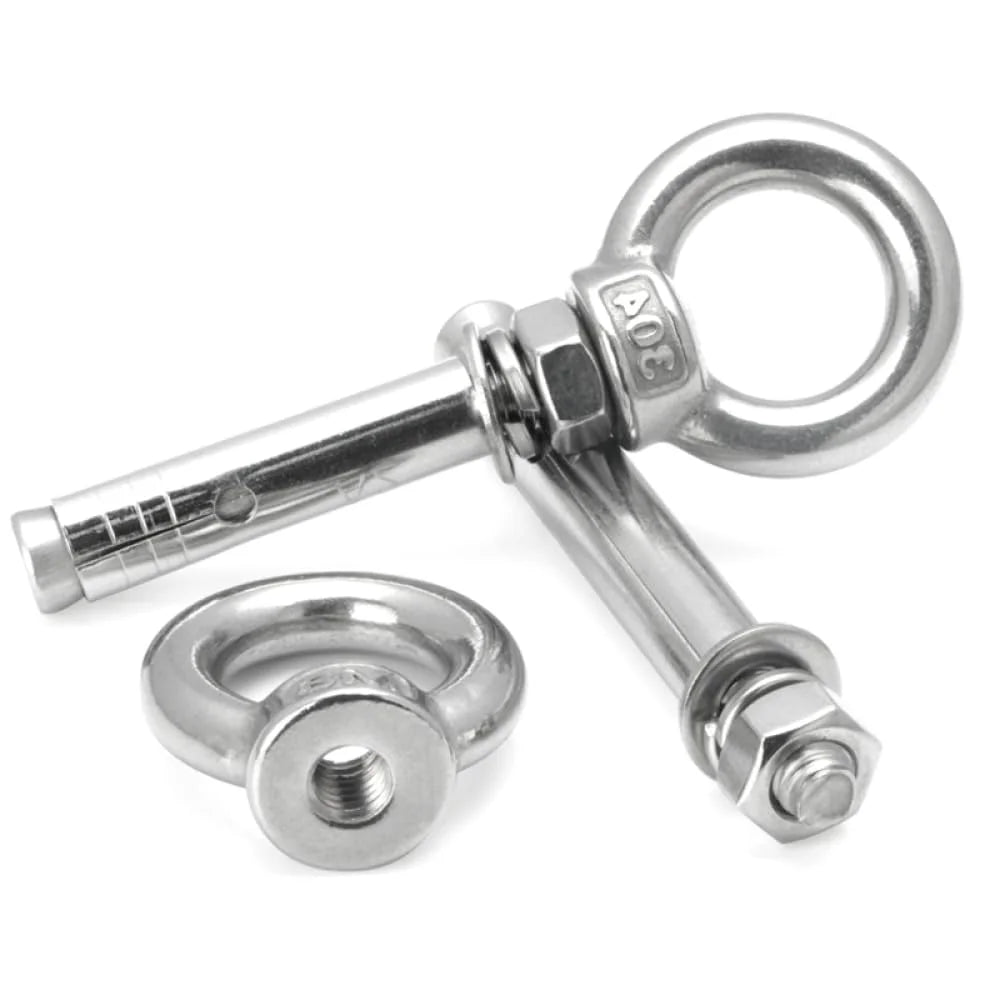 304 Stainless Steel Lifting Eye Bolt M6x50mm 4pcs O123