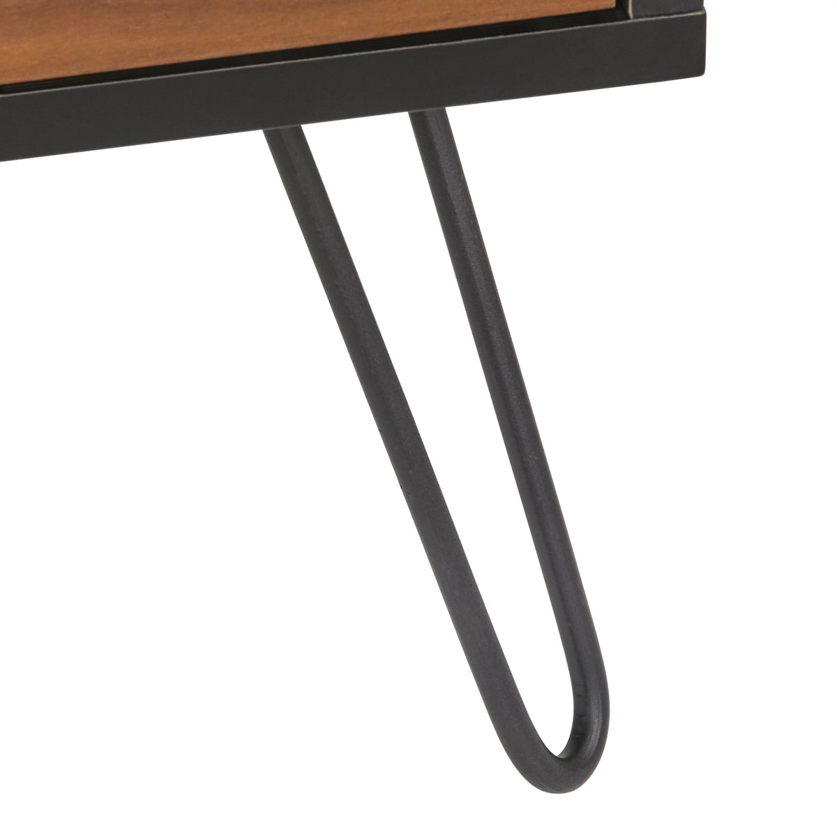 4 Drawer Chest Walnut and Black K9590