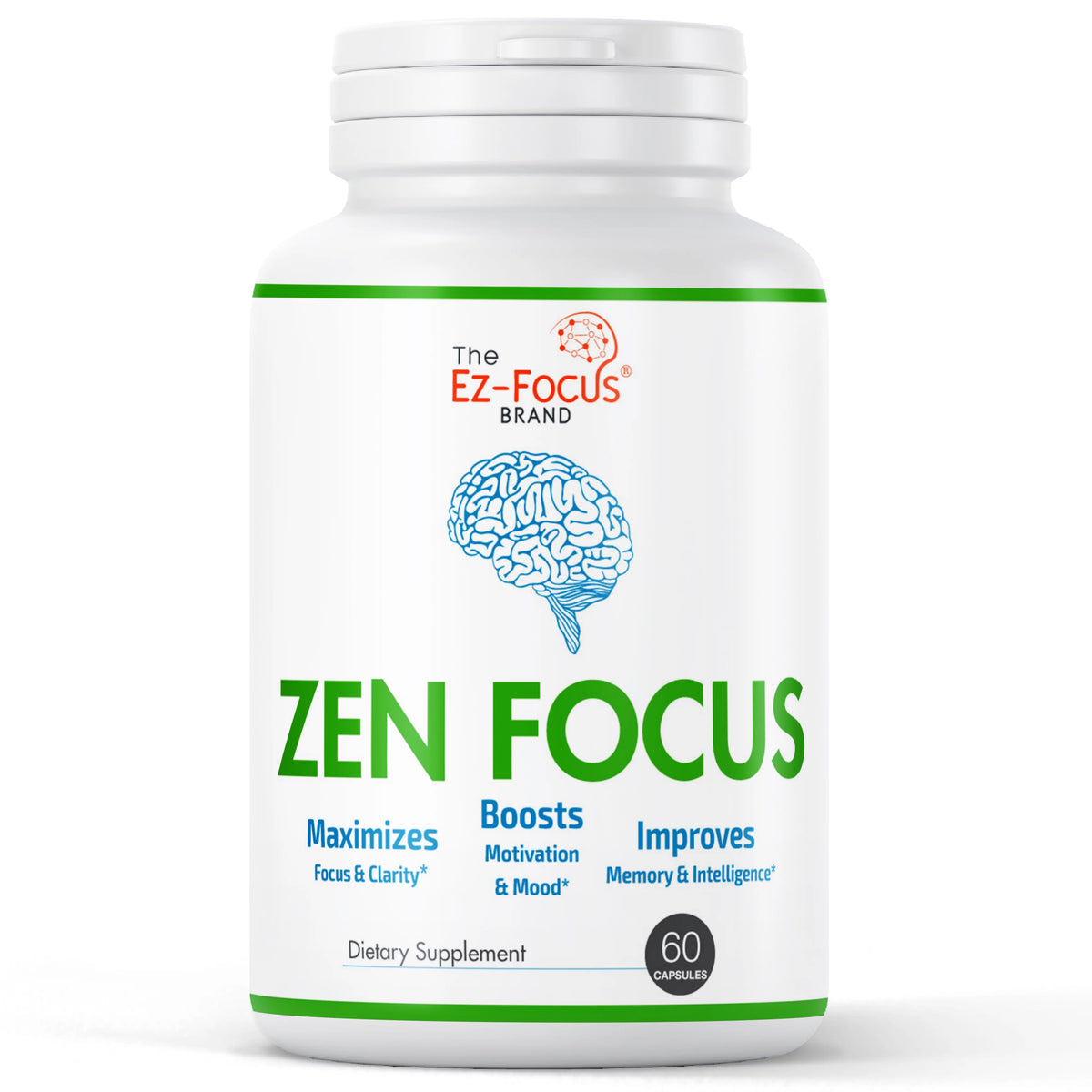Brain Focus Supplement 60 Pills U407