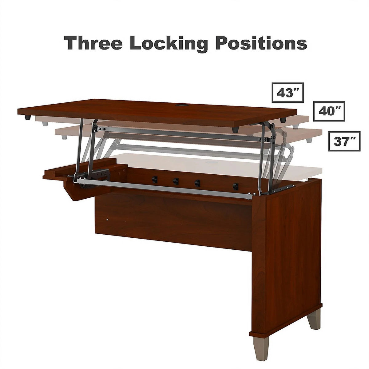 72W 3 Position Sit to Stand L Desk Y71350
