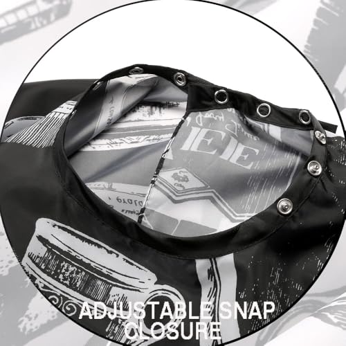 Waterproof Nylon Hair Styling Cape with Snap Closure C2934