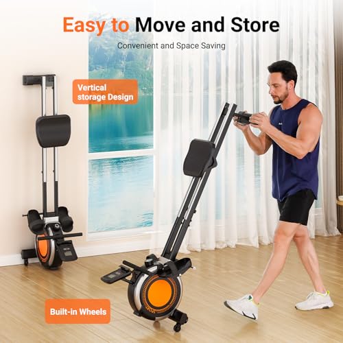 Magnetic Rowing Machine 350 LBS with LCD Monitor J590