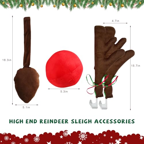 Reindeer Car Decoration Kit with Nose & Antlers N7549