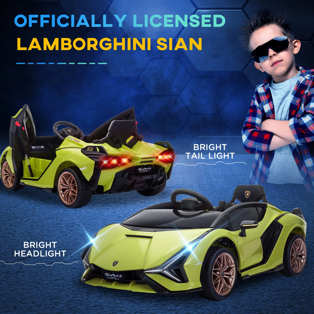 Green 12 V Electric Ride-On Car with Parent Remote Control J664
