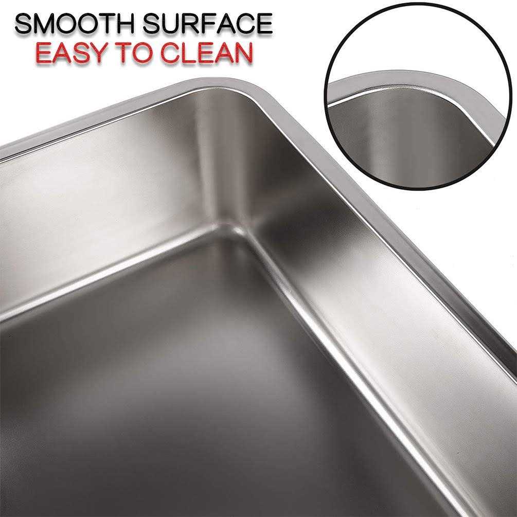 Stainless Steel Cat and Rabbit Litter Box I73075