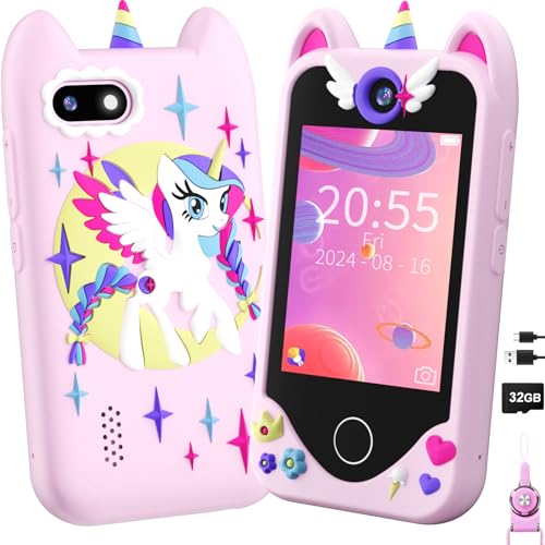 Kids Smart Phone Toy with Touchscreen, Dual Cameras, Mp3 Player, 32 GB Card K162062