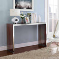 Walnut Wood Inlay Console Table or Bench P38645