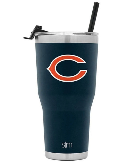 2-Pack Insulated Stainless Steel Tumbler with Flip Lid and Straw 30oz Z441208