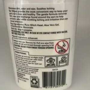 Dog Ear Wipes with Aloe Z155163