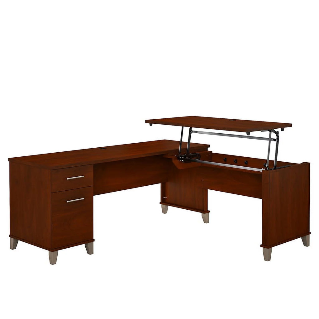 72W 3 Position Sit to Stand L Desk Y71350