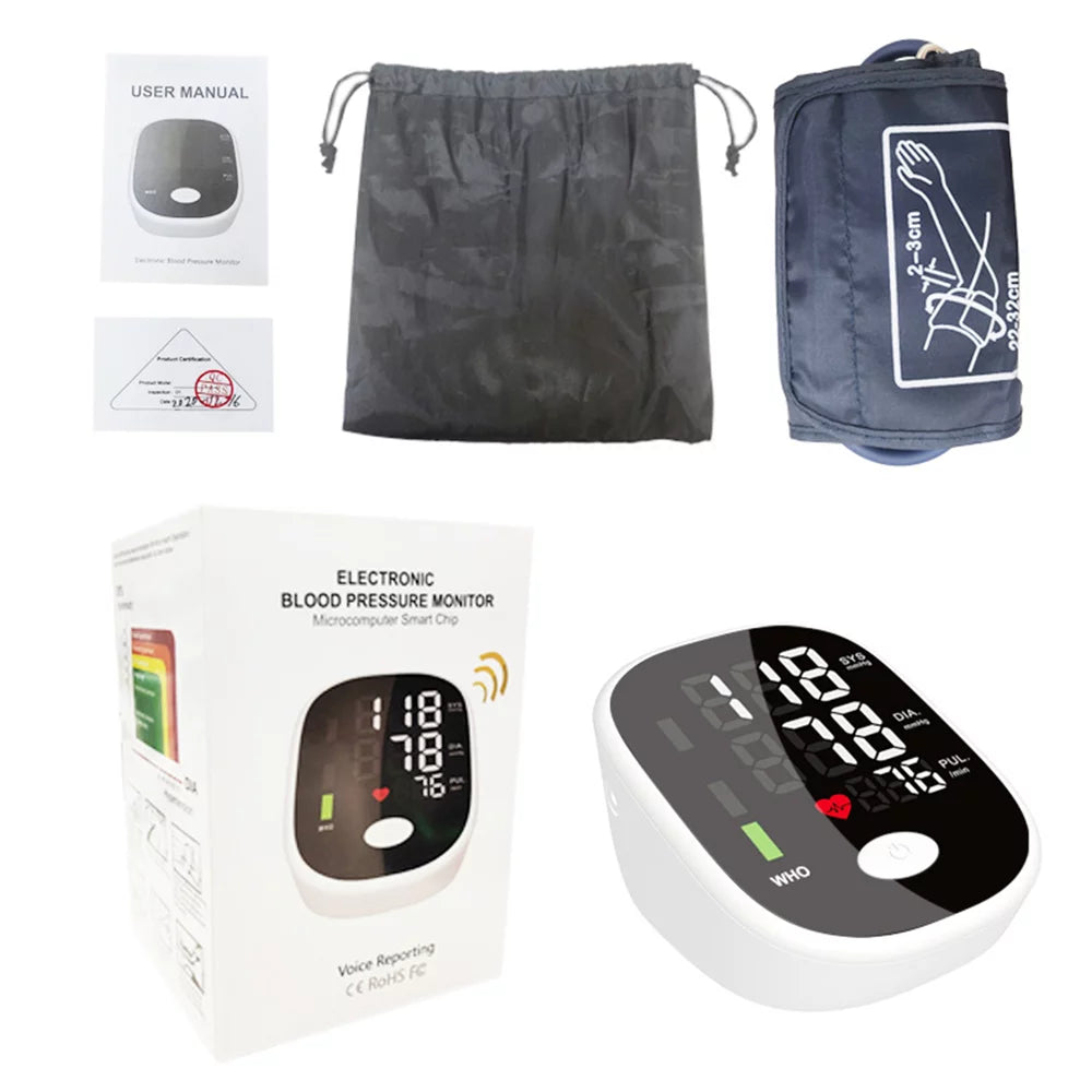 Automatic Digital Blood Pressure Monitor with Adjustable Cuff F78975
