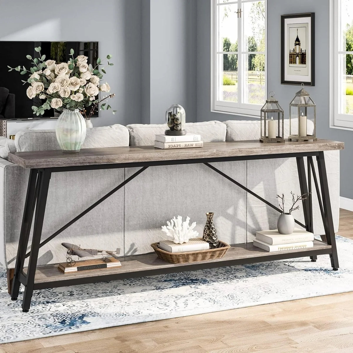 70.9" Extra Long Sofa Table Q91863