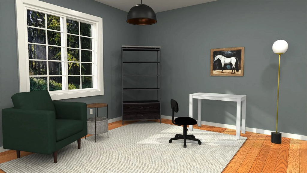 Black Adjustable Swiveling Task Chair H918610