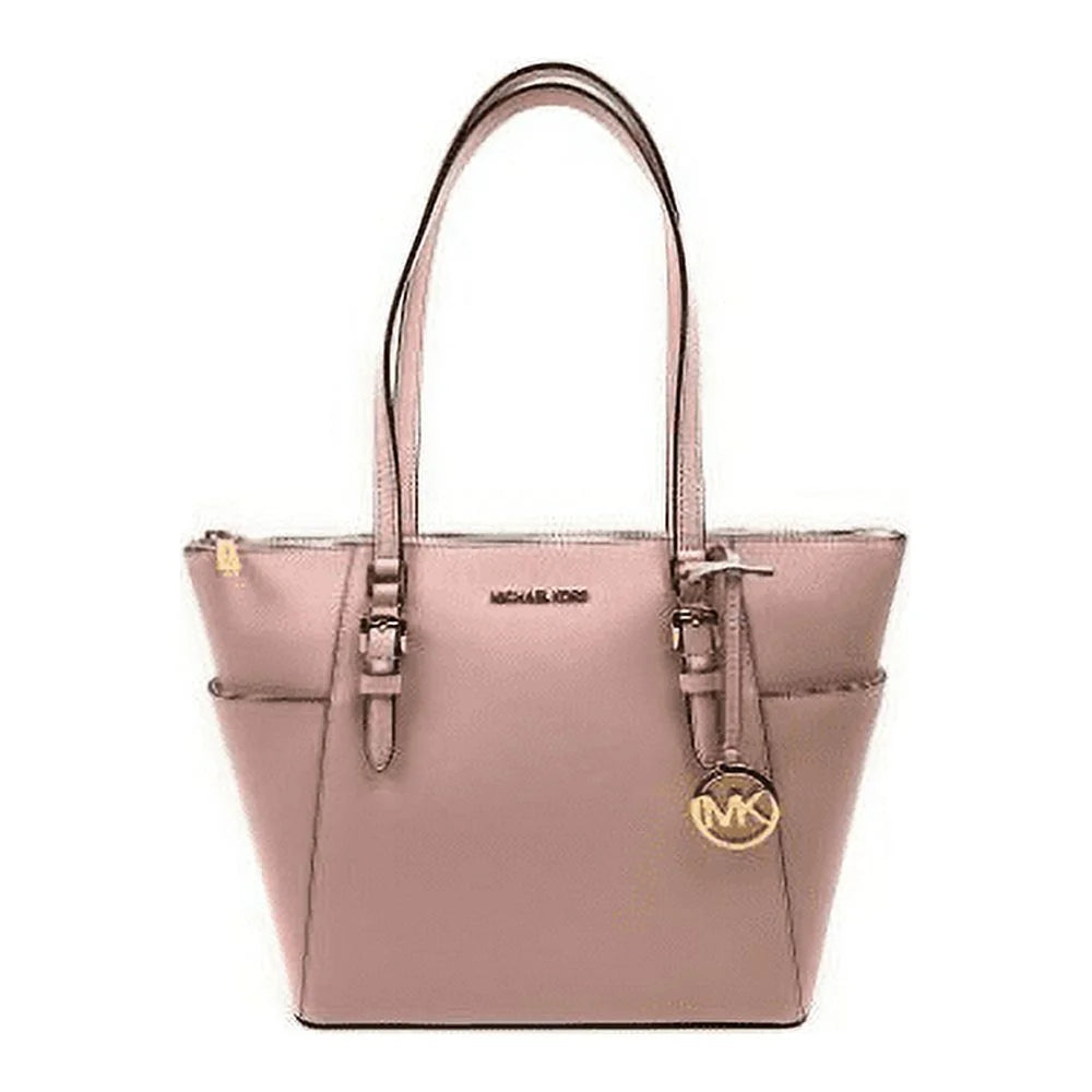 Powder Blush Leather Tote Handbag B355
