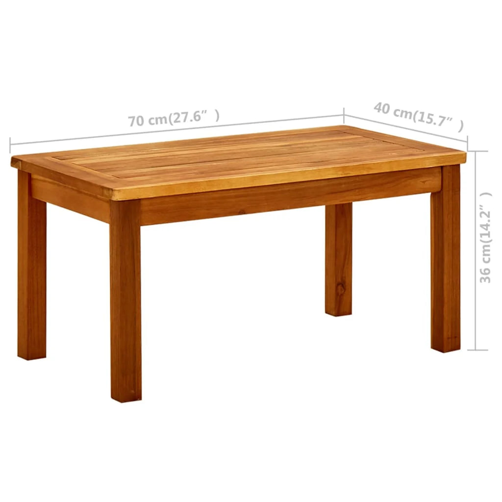 Acacia Wood Slatted Coffee Table G41536