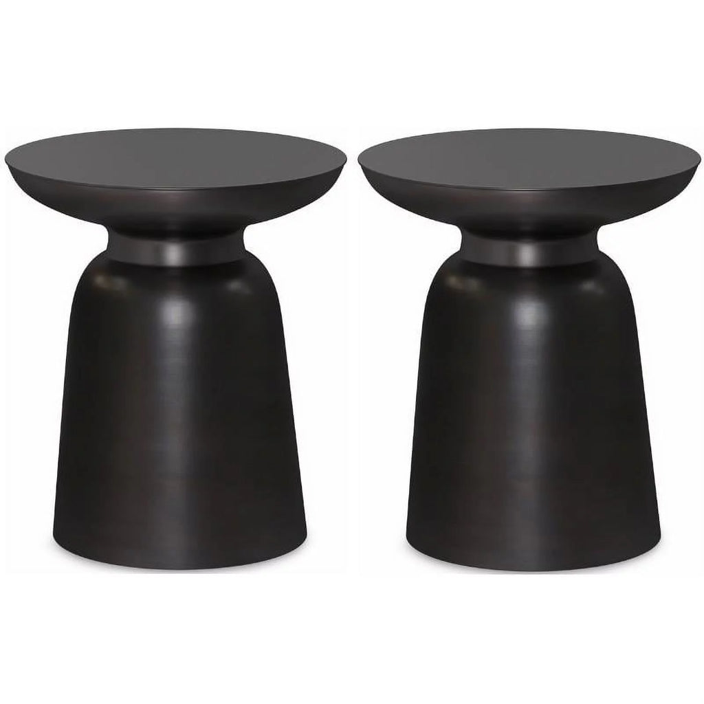 2-Piece Metal Accent Side Table Set R16207