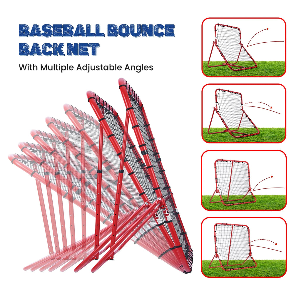 Baseball Rebounder Net with Adjustable Angles U95573