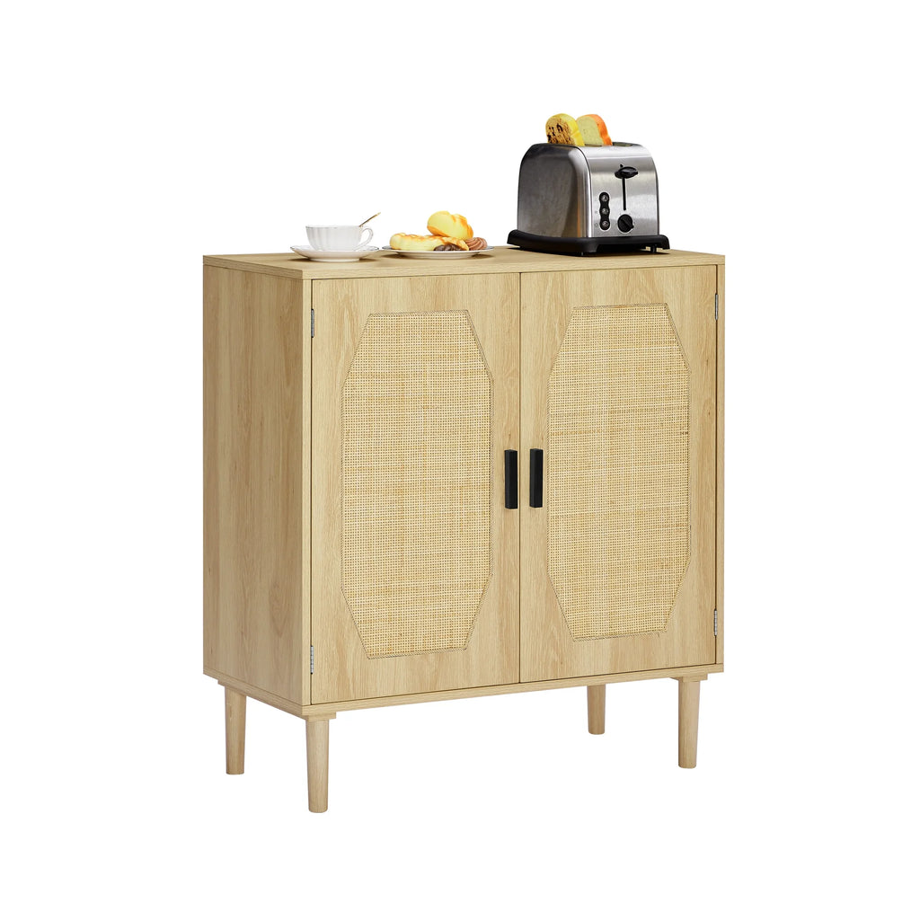 Rattan Kitchen Storage Cabinet Buffet S845