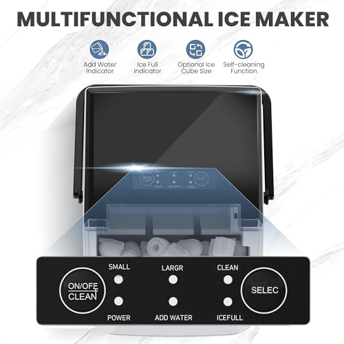 Portable Countertop Ice Maker 26lbs/24H Black E2194