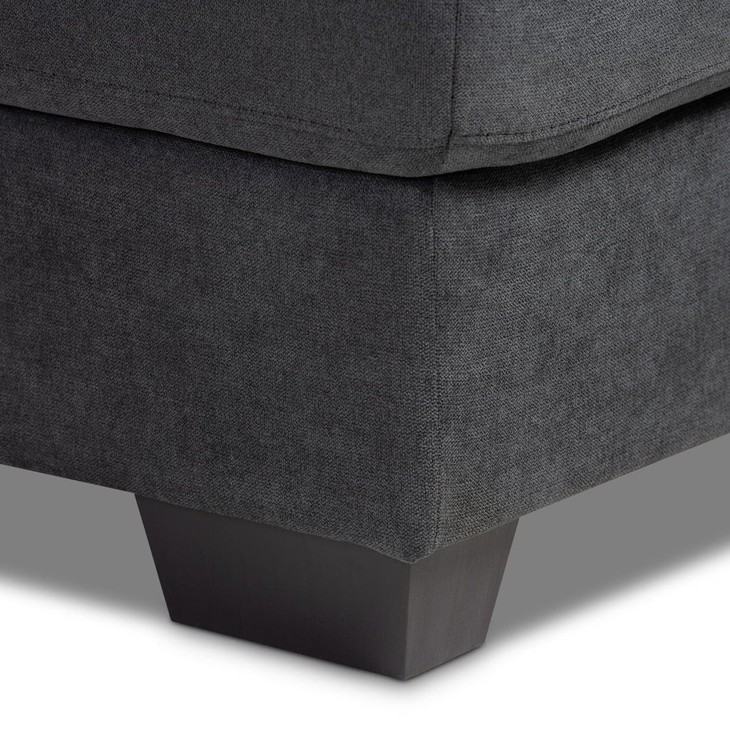 Dark Grey Sectional Sofa with Left Facing Chaise Q7155