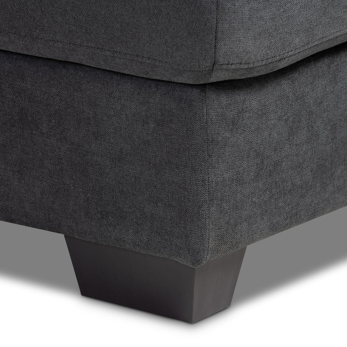 Dark Grey Sectional Sofa with Left Facing Chaise Q7155