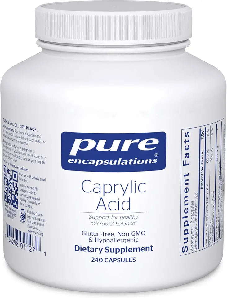 240 Capsules Caprylic Acid Supplement Y290