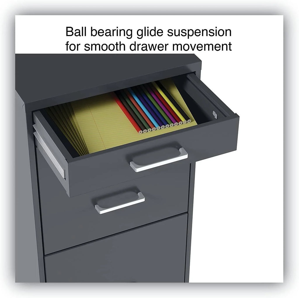 Charcoal 3-Drawer Vertical File Cabinet A70995