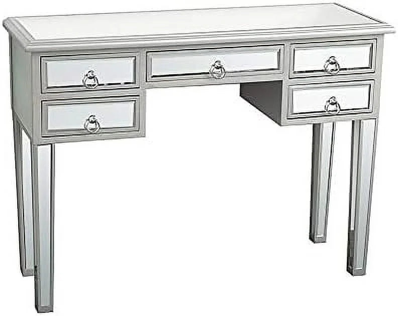 Mirrored Console Sofa Table with Silver Finish L826