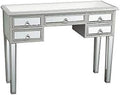 Mirrored Console Sofa Table with Silver Finish L826