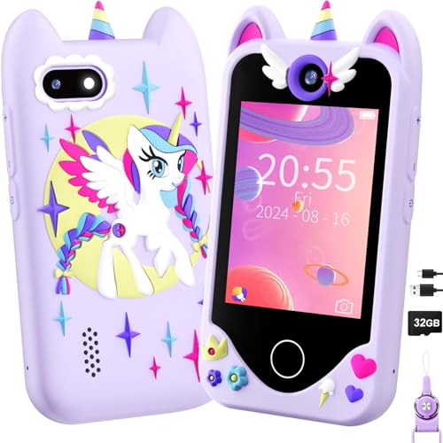 Kids Smart Phone Toy with Touchscreen, Dual Cameras, Mp3 Player, 32 GB Card K162062