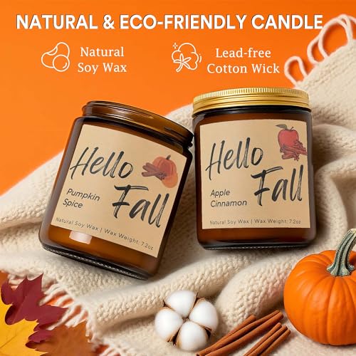 4 Pack Natural Soy Wax Christmas Candles G7116