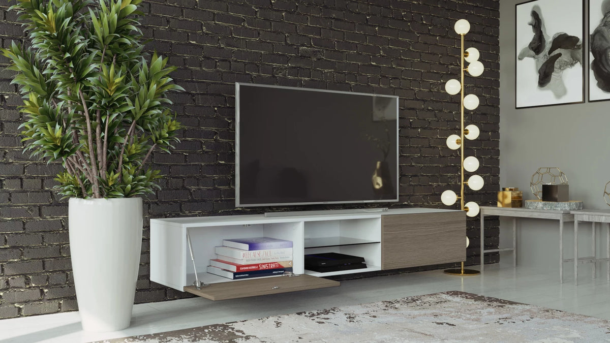 71" Glass TV Stand P287