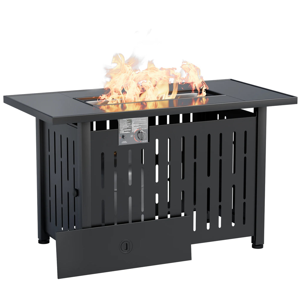 43 inch Propane Gas Fire Table 50000 BTU Outdoor Wicker F9891