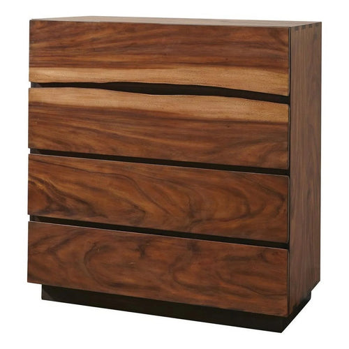 4-drawer Chest Smokey Walnut and Coffee Bean V192