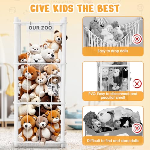 Wooden Stuffed Animal Storage Organizer I168222
