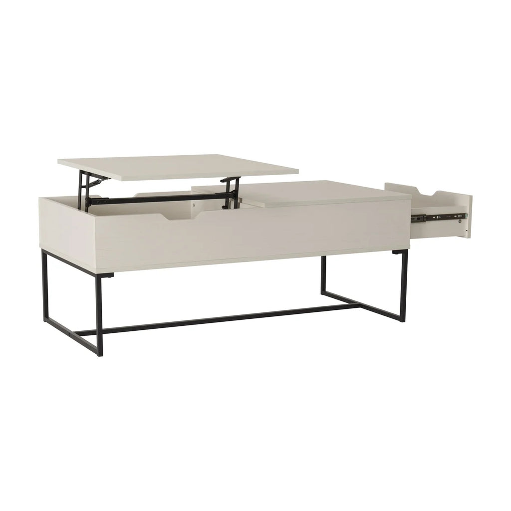 White Half Lift Top Coffee Table X661
