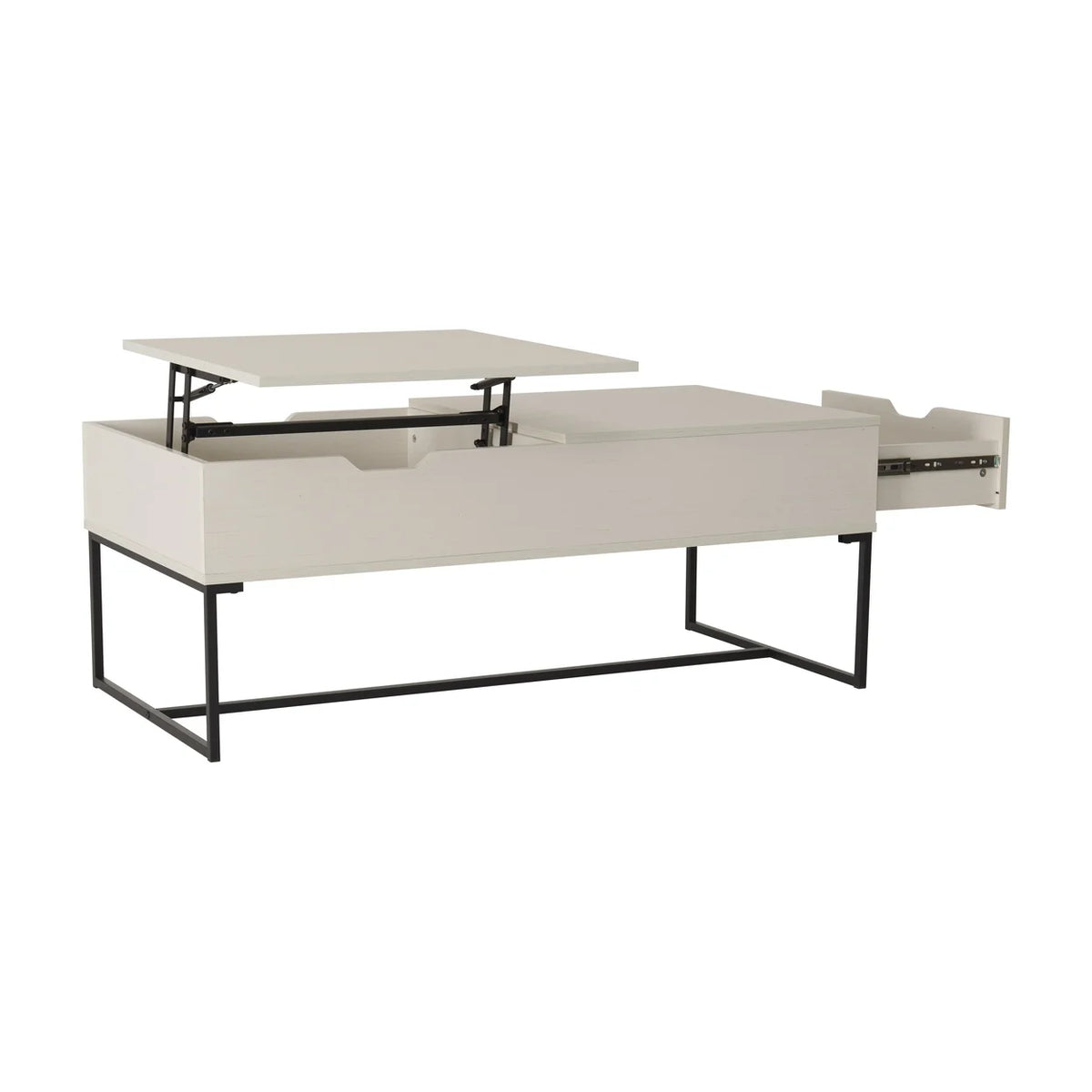 White Half Lift Top Coffee Table X661