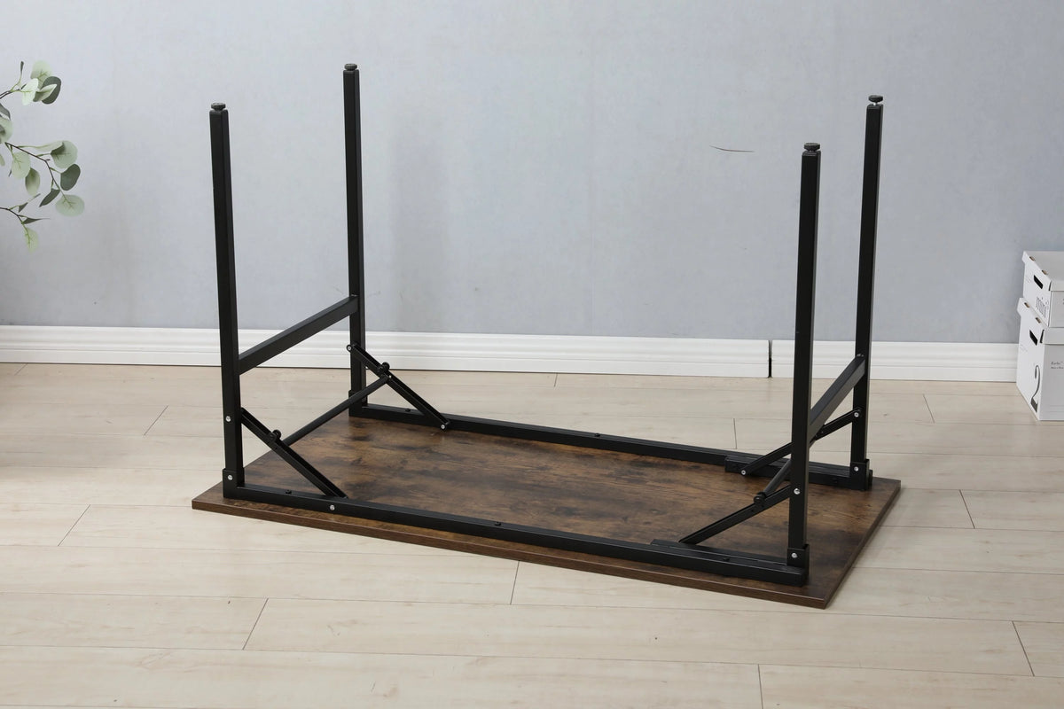 Folding Table Desk 31.5x15.7 Inches Black F44491
