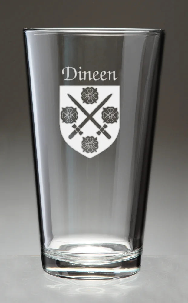Irish Coat of Arms Pint Glasses Set of 4 U113