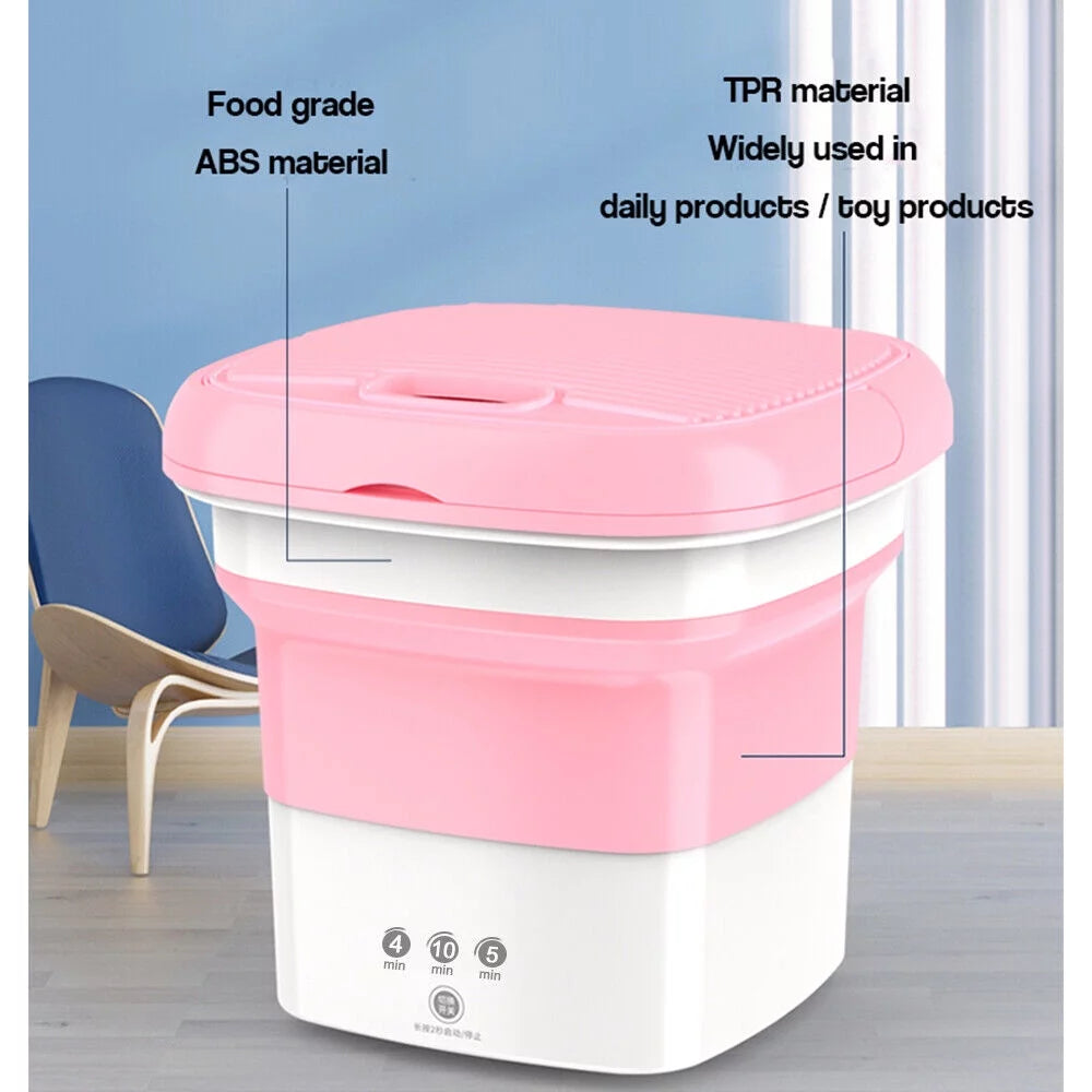 Foldable Clothes Washer with Dryer Bucket D293
