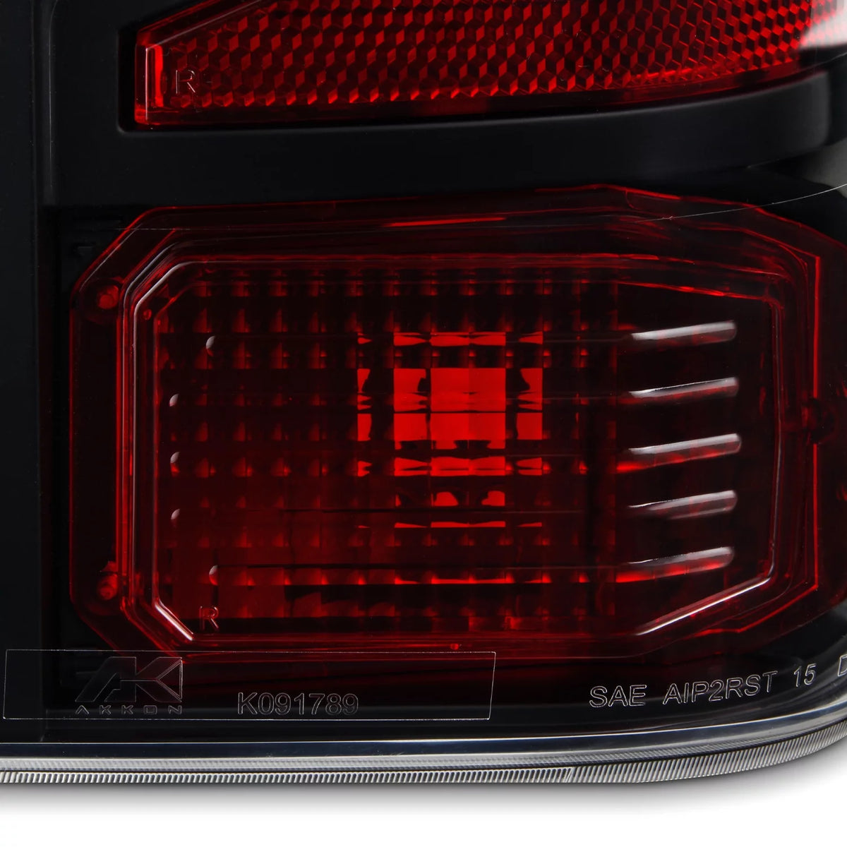 For 2016-2023 Nissan Titan LED Tail Lights Black Housing F55301